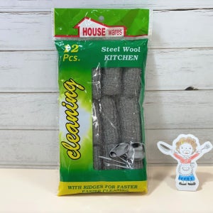 요술 수세미 스틸울 녹제거 싱크청소 물때제거 탄냄비 일회용 철수세미 12P