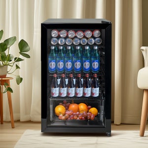 더함 미니 냉장 쇼케이스 냉장고 주류 술 음료 수 냉장고 가정용 술창고 94L 방문설치