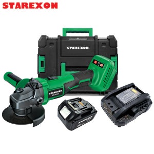 스타렉슨 충전그라인더 세트 SR-AG100-S 마끼다호환 앵글 핸드 그라인드