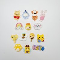 곰돌이 친구들 지비츠 세트 7pcs 크록스 지비츠 파츠 신발 악세사리 참