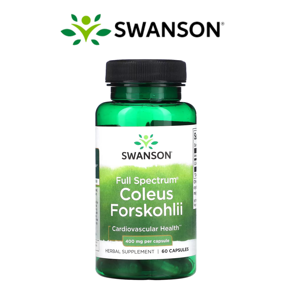 스완슨 콜레우스 포스콜리 400mg 60 캡슐 <b>Coleus Forskohlii</b>