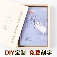 diy 맞춤 레터링 365 일기 메모장 일정 나무 상자