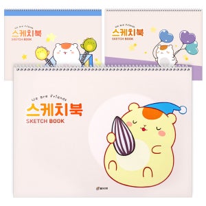 클라리온 리틀 푸링 20매 스케치북 10권