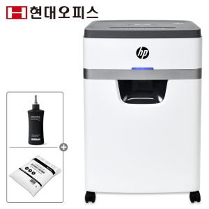 HP 중형 사무용 문서세단기 W2518CC + (전용오일+파지봉투) /18매 25L 자동역회전/ 카드,스테플러심세단/ 파쇄기