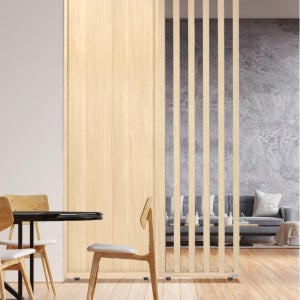 우드톡 1+1 공간분리 인테리어 가벽 파티션 가림막 무타공-337 + 스트라이프-328