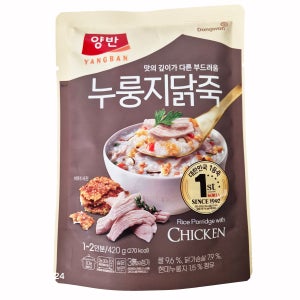 동원 양반 들깨닭죽 파우치 420g (양반 누룽지닭죽 리뉴얼)