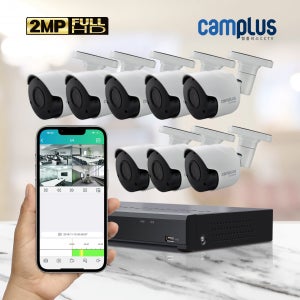 캠플러스 200만화소 8채널 8대(M) 직접설치 CCTV세트 (2T)