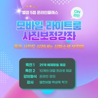 죽은 사진도 살려내는 모바일 라이트룸 사진 보정 강의 + 라이트룸 프리셋 10