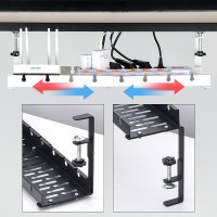 책상 무타공 멀티탭정리함 전선 전기 케이블 고정 콘센트 컴퓨터 선 정리 멀티탭 거치대