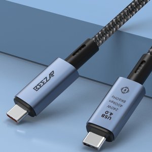 비잽 USB4 40G C to C 240W PD3.1 충전케이블 썬더볼트4 이마커칩 5A