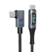 비잽 USB4 40G C to C 240W PD3.1 충전 전력확인 앵글 케이블 썬더볼트4