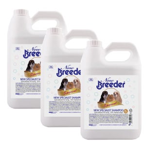 대용량 브리더 애견 샴푸, 4L, 3개