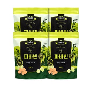 팔레오 파바빈 100% 파우치형 350g, 4개