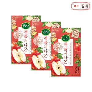 순작 애플시나몬 과일허브티 티백 20T 3개 / 애플시나몬 과일차 스테비아 제로칼로리