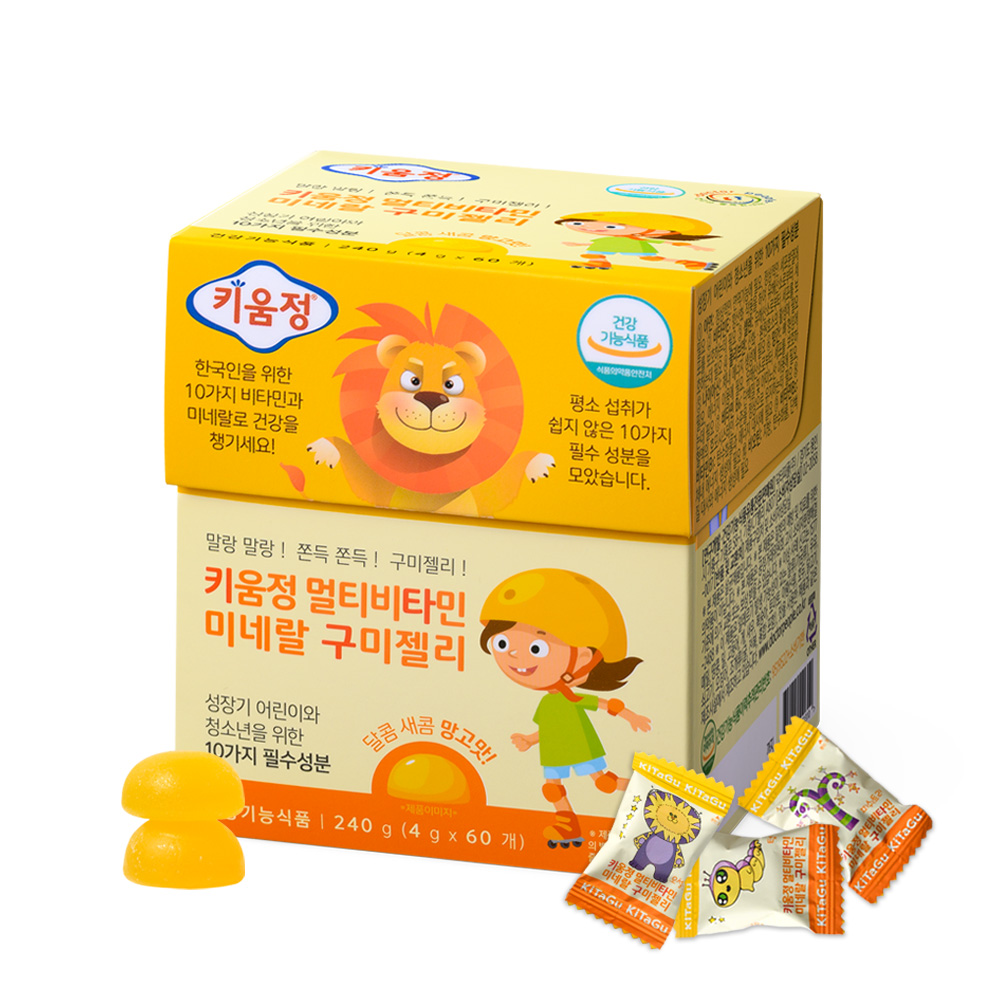 <b>닥터피플</b> 키움정 멀티<b>비타민</b> 미네랄 구미 젤리 60구미, 1개