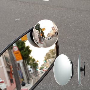 미쿠니 오토바이 자동차 360도 회전 보조미러 볼록거울 사각지대