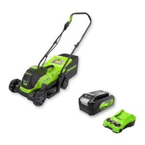 NEW 24년형 신형 그린웍스 24V 충전잔디깍기 4Ah 세트 LMG401 제초기 잔디관리