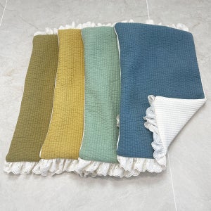 누비 사각 베개 커버 레이스 양면 (단품) 30x50