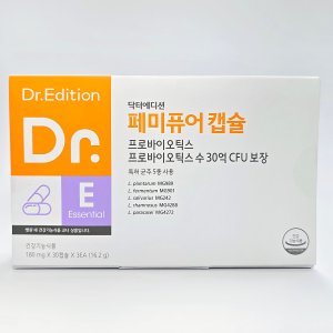 닥터에디션 닥터 페미퓨어 캡슐 (3개월분) 프로바이오틱스 수 20억 CFU 보장 특허 균주 3종 사용 여성 질 유산균 질 건강 유산균