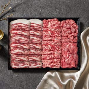 [새벽배송&오늘도착] 투뿔 한우 선물세트 마장동 소고기 구이용 추석 설 명절