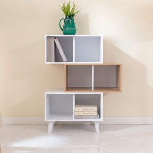 집무드 블로우 3단 더블 오픈형 슬림 공간박스 800