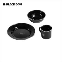 캠핑식기세트 BLA DOG 아웃도어 법랑그릇 피크닉 용품 캠핑접시 휴대용세트