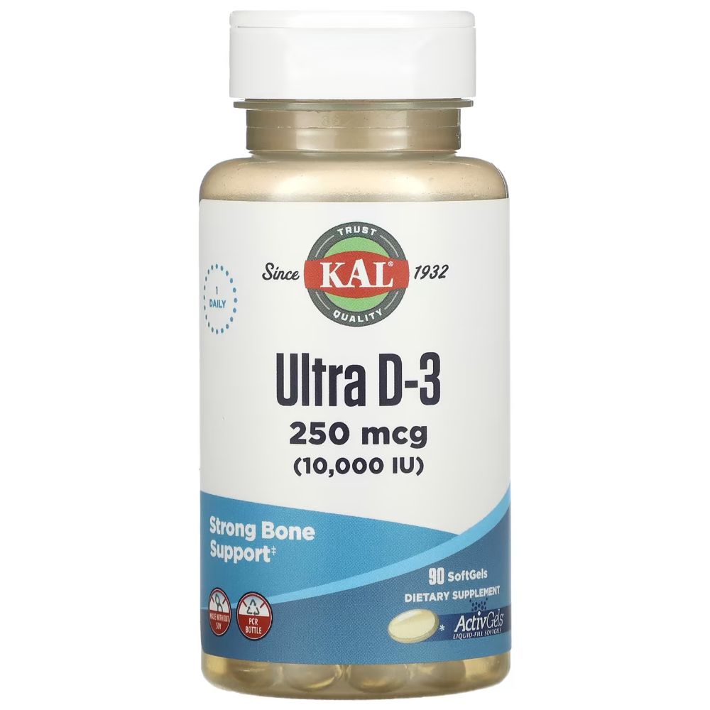 KAL 칼 <b>울트라 비타민</b>D3 250mcg 10000IU 90소프트젤