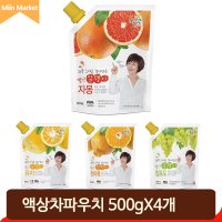 스무디만들기 음료베이스 500g 4개 유자 자몽 청포도 한라봉 액상차 카페재료