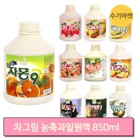 대용량 카페재료 850ml 자몽 오렌지 에이드 스무디 만들기 음료베이스 원액