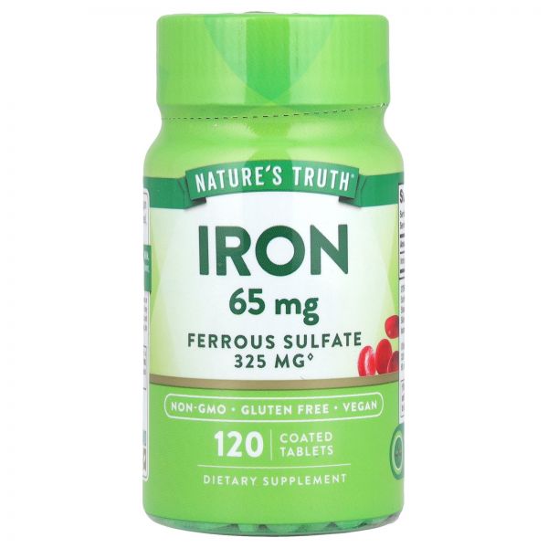 <b>네이처스트루</b> 109290 철분 65mg 120 코팅