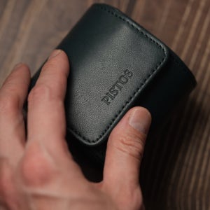 그린 소가죽 애플워치 케이스 시계 파우치 1구 보관함 피스토스 남녀공용