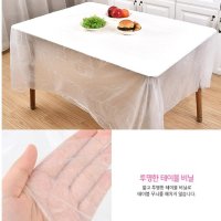 테이블 커버 식탁 횟집 비닐 테이블보 투명 탁자보 10P