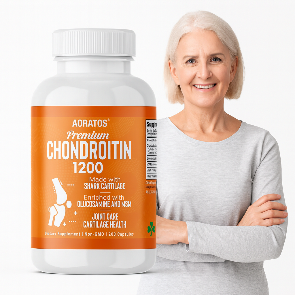 아오라토스 상어 연골 콘드로이친 1200 MSM 글루코사민 200캡슐 <b>CHONDROITIN</b>