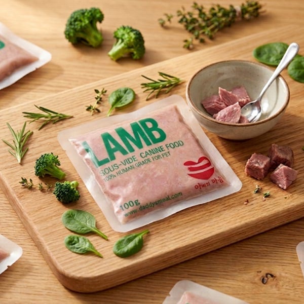 수비드사료 고단백 양고기 100g 1pc (봉당 180kcal / 펩신소화율 92.80%)