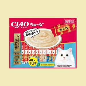 이나바 챠오츄르 40P 씨푸드 버라이어티, 14g, 40개