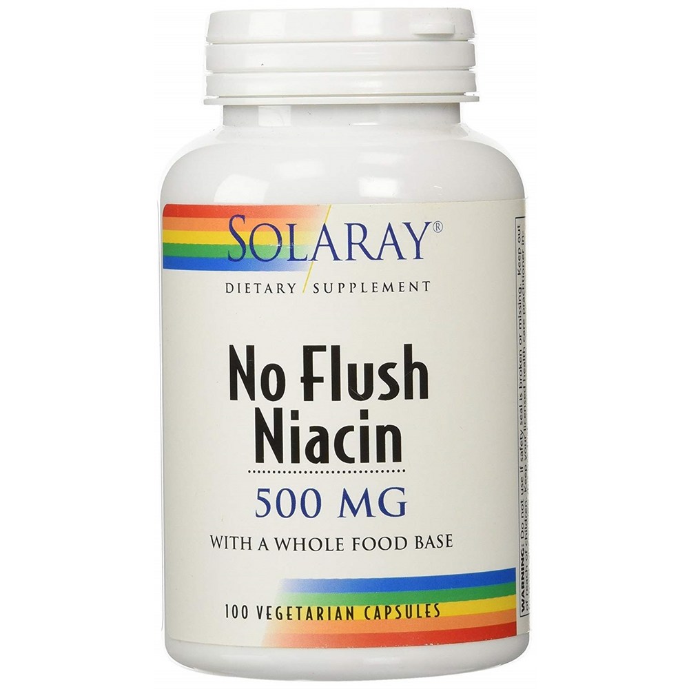 솔라레이 <b>노</b> <b>플러쉬 니아신 500mg</b> 100캡슐