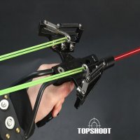 탑슈트 전문가용새총 스프링 압축 레이저 새총 SLINGSHOT 블랙 16cm