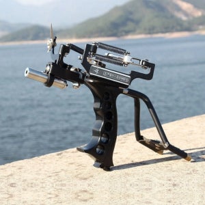 새총 탑슈트 전문가용새총 스프링 압축 SLINGSHOT 블랙 16cm