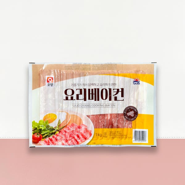 (N) 사조오양 요리베이컨 1kg 베이컨 3종 파지 슬라이스