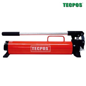 TECPOS 스마트 수동 유압펌프 SP25 (유압램/100톤 150mm까지) 탱크2500cc 호스1.8m/실린더펌프 오일누유차단 내부압력자동제거