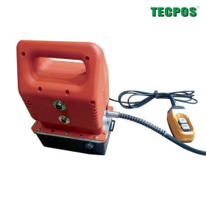 TECPOS 전동유압펌프 단동 PM1/2A (실린더용/압착헤드용) 자동쏠 유압펌프