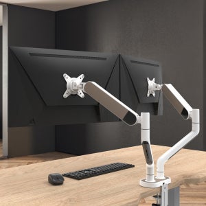 카멜 모니터암 CA3D 패브릭 디자인 듀얼 모니터거치대