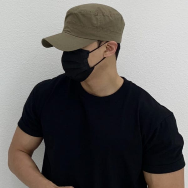 빅사이즈 군모 대두 모자 밀리터리캡 남자 여자 군인 군대