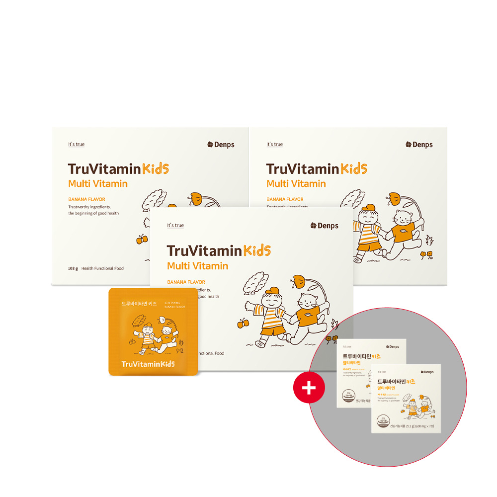 <b>트루</b>바이타민 키즈 30포, 3개