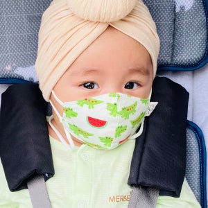 악동이네 초소형 아기마스크 신생아 새부리형 면마스크 돌아기 어린이 유아