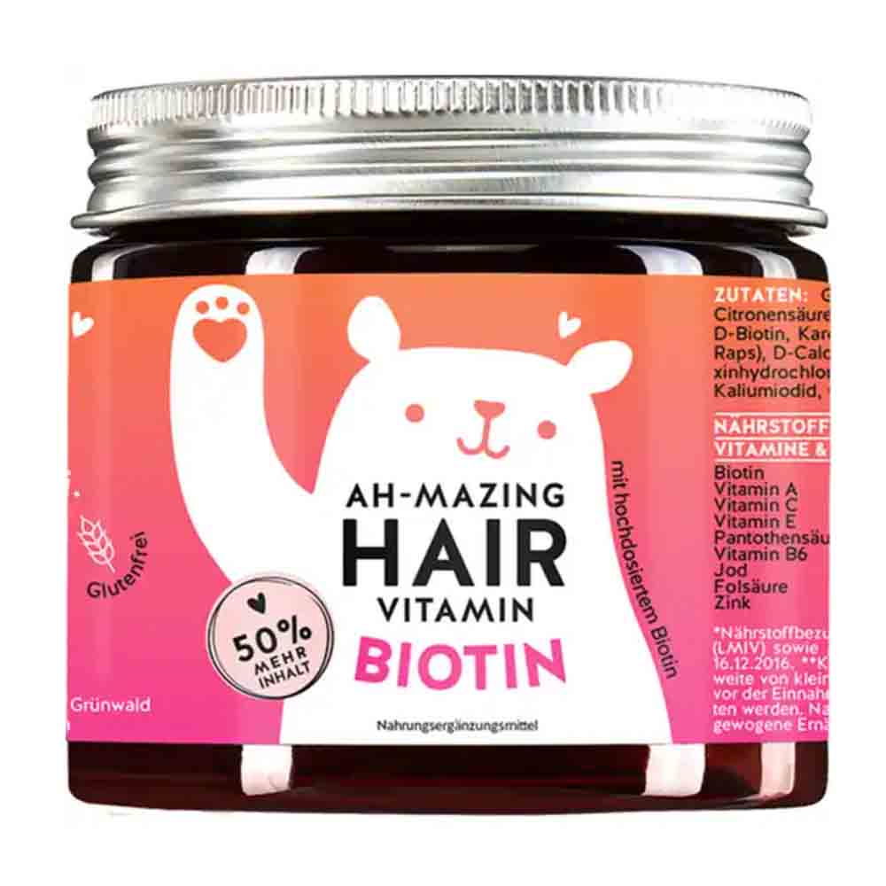 베어 위드 베네핏 <b>아</b>-메이징 헤어 비타민 비오틴 츄어블(AH-Mazing Hair Vitamins Biotin Gummibärchen) 45st