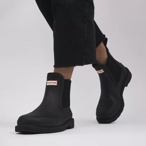 헌터 코만도 첼시 부츠 장화 블랙 여성용