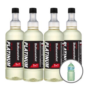 (+워셔)[불스원] 5in1 불스원샷 THE NEW 플래티넘 연료첨가제 500mlX4개입 휘발유