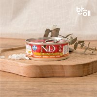 반해 l 파미나 N&D 퀴노아 캣 스킨&코트 청어 캔 80g