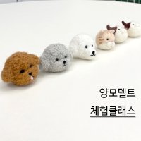 양모펠트 체험 클래스 캐릭터형 키링 (비숑/푸들/삼색이/치즈냥 택 1) 부산 양모펠트공방